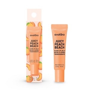 Avatara Clear Lip Jelly - Juicy Peach Beach - 0.51 fl oz - 1 of 4