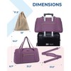 Travel Duffle Bag, BAGSMART 31L Quilted Weekender Overnight Bag for Women - 2 of 4
