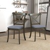 NicBex Dining Chairs Set of 2 Upholstered Chair Cross Back Style Wood Dining Counter Height Chairs for Kitchen - 4 of 4