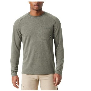 BASS OUTDOOR Mens Raglan Basic T-Shirt, Green, XX-Large - 1 of 1