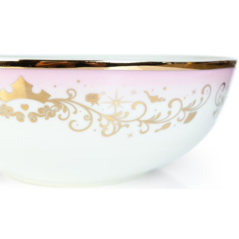 Ukonic Disney Princess Ceramic Serving Bowl | Elegant Dinner Bowl Measures 10.5 Inches, 3 of 8