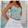 Nmoder  Women's Sequin Cami Top Sexy V Neck Open Back Criss Cross Straps Tank - 4 of 4