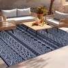 Outdoor Plastic Straw Rug Outdoor Reversible Plastic Camping Mats Easy Cleaning Non Shedding Patio Rug - 4 of 4