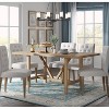 Grant Wood Dining Table Rustic Beige - Finch: Modern Farmhouse Style ...