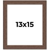 PosterPalooza | 13x15 Wide Barnwood Picture Frame, UV Acrylic, 6 Finishes - Grey, Brown, White, and Black - 2 of 4