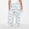 Women's Camo Ghost Straight Leg Graphic Lounge Pants - Gray - 2 of 3