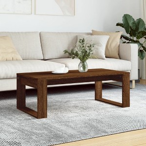 vidaXL Coffee Table Black 40.2 in.x19.7 in.x13.8 in. Engineered Wood - 1 of 4