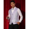 Lars Amadeus Men's Sparkly Formal Party Sleeveless Glitter Vest - 2 of 4
