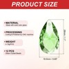 Unique Bargains Crystal Pendant DIY Lamp Arts Crafts Decorative Teardrop Beads 1.1" 12 Pcs - 2 of 4