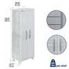 Inval Large Storage Cabinet Light Gray: Nautical Style, 4 Shelves, 2 Drawers, HDPE Material, Anti-Tip Hardware - 2 of 4