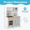 Costway Kids Kitchen Playset with Lights Sounds Microwave Stoves Oven Cooking Accessories - 3 of 4