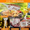 Itopfox Grill Accessories Kit with 4-in-1 BBQ Spatula, Fork, Tong, Brush, Skewers & Silicone Corn Holders, Perfect Grilling Gift Set for Men & Women - 3 of 4