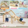 Infurnic Baby Activity Gyms, Indoor Toddler Climbing Toys with Ramp and Seesaw, 4-in-1 Climbing Toys for Toddlers, Multicolored, 27.6"*11.8"*35" - 3 of 4