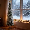 TopComfy Christmas Tree Stands Artificial Christmas Tree with Realistic Branches Christmas Interior Decor for Living Room, Green, 37.04"*10.24"*9.85" - 2 of 4
