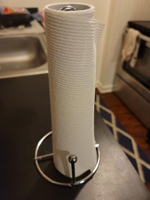 JSVER - Stainless Steel Paper Towel Holder JSVER Under Cabinet Paper Towel  Holder, Kitchen Towel Holder, Over Door paper Towel hanger, Modern No  Drilling paper towel holder for Kitchen, Pantry, Utility Room