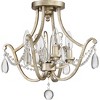 Regent 4-Light Vintage Gold Semi-Flush Mount Light - 4 of 4