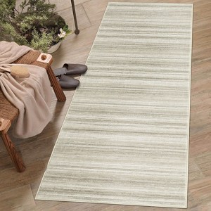 Modern Area Rug Striped Abstract Area Rug for Living Room Bedroom Office, Non-Shedding & Easy to Clean - 1 of 4