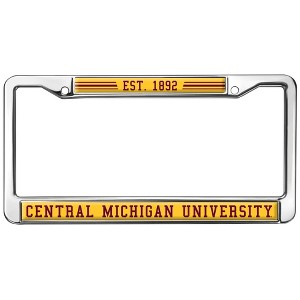 Central Michigan University School Logo Full Size Standard License Plate Metal Frame - 1 of 4