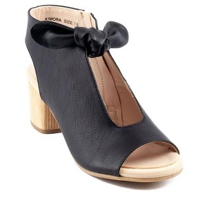 GC Shoes Kimora Bow-Tie Cut Out Block Heel Sandals - 1 of 4