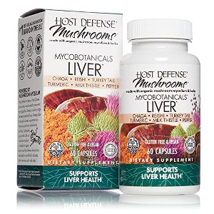 Host Defense MycoBotanicals Liver* Capsules - Liver Health Supplement - 60 Capsules (30 Servings)* - 1 of 4