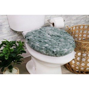 Cloud Comfort Microfiber Bathroom Rug, Non Slip Bath Mat Water Absorbent Soft Microfiber Shaggy Mat Machine Washable, Thick Plush Rugs for Shower - 1 of 4