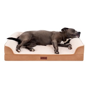 FurHaven Plush & Embossed Velvet Dreamer Orthopedic Sofa Pet Bed for Dogs and Cats - 1 of 4