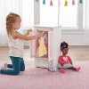 Badger Basket Doll Armoire w/ Hangers - White/Pink - 3 of 4