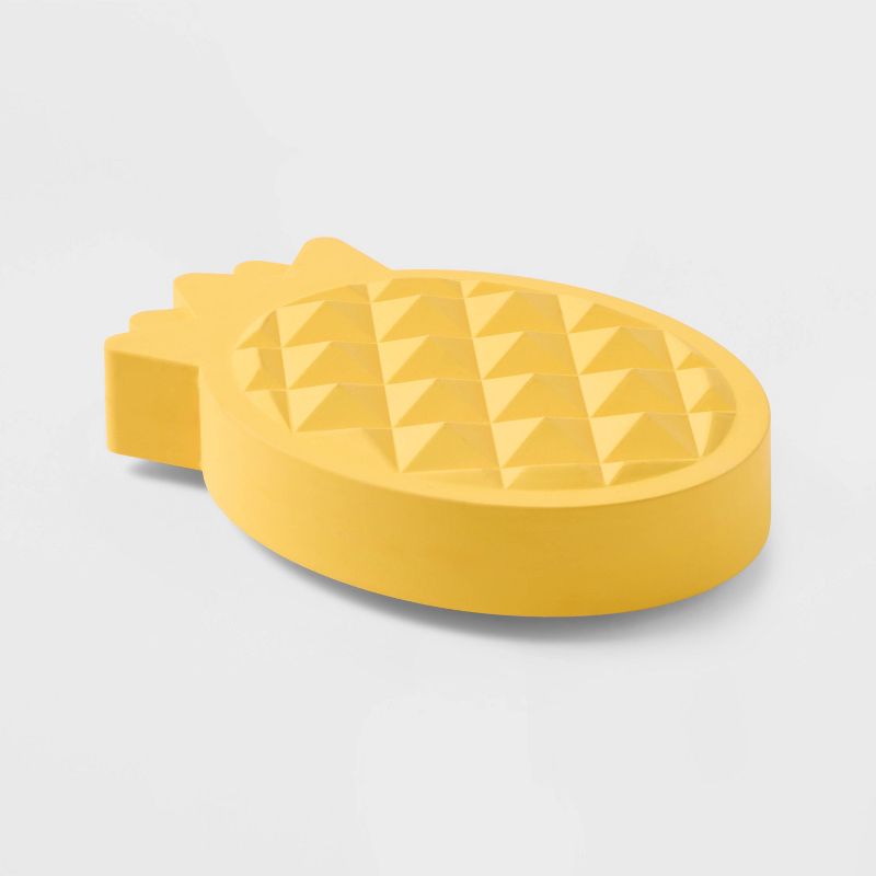 Tough Rubber Pineapple Chew Dog Toy - Yellow - Sun Squad&#8482;, 2 of 4