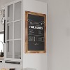 Merrick Lane Wall Mount Magnetic Chalkboard Sign with Eraser, Hanging Wall Chalkboard Memo Board - 2 of 4