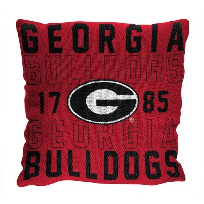 NCAA Georgia Bulldogs 20"x20" Woven Pillow