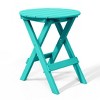 WestinTrends Malibu 3-Piece Outdoor HDPE Folding Patio Bistro Table and Chairs - 4 of 4