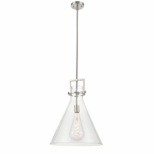 Newton Cone - 1 Light Stem Hung Pendant In Industrial Style-20.38 Inches Tall and 16 Inches Wide - 1 of 1