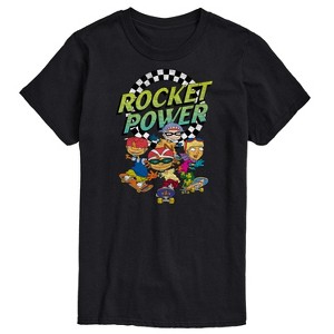 Men's - Nickelodeon - Rocket Power Retro Logo with Otto Regina Sam Maurice Short Sleeve Graphic T-Shirt - 1 of 4