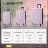3PCS Hardshell Luggage Set, 20"+24"+28" Suitcase with Spinner Wheels & Password Lock, Lightweight - ModernLuxe - 4 of 4
