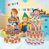 Hachikiko 4-Tier Round Cupcake Stand with Base, Premium Acrylic Dessert Display Tower for Parties & Events (4" Layer Spacing) - 3 of 4
