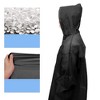 Unique Bargains Waterproof Reusable Rain Ponchos with Hood and Drawstring for Men and Women EVA 2 Pcs - 3 of 4