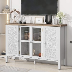 ORRD U-Can 47.2'' Retro TV Stand – Stylish & Functional Media Console for TVs up to 43" - 1 of 4