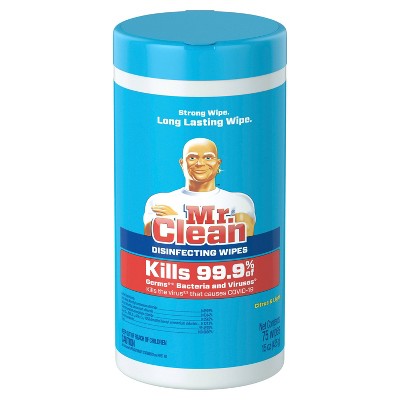 Mr. Clean Disinfectant Wipes - Citrus - 75ct