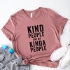 Simply Sage Market Kind People Are My Kinda People Short Sleeve Tee - XS - Mauve - 3 of 4
