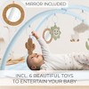 Baby Play Gym & Tummy Time Mat - Soft Cotton Mat with 6 Toys for Boys/Girls - Stylish Activity Playmat for Infant Development & Playroom Decor - 3 of 4