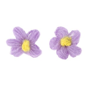 Unique Bargains Wool Yarn Flower Shoelace Charms 1 Pair - 1 of 4
