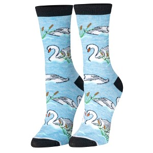 Crazy Socks, Cute Women's Animal Crew Socks, Fun Colorful Prints, Assorted - 1 of 4