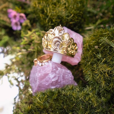CharCharms Straw Topper Crown Wicked Glinda