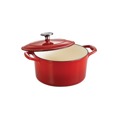 Tramontina 3.5qt Cast Iron Dutch Oven Red