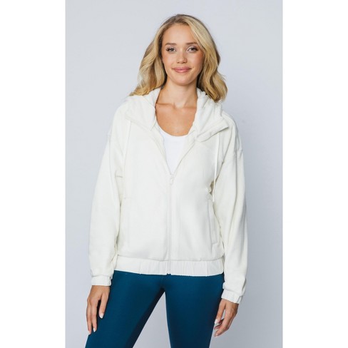 90 Degree By Reflex Womens Double Butter Full Zip Hooded Jacket