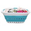 SAMMART 41L (10.8 Gallon) Collapsible Plastic Laundry Basket with 3 Handles - 4 of 4