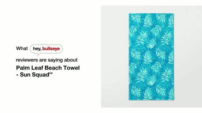 Palm Leaf Beach Towel - Sun Squad&#8482;, 2 of 7, play video
