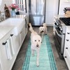 Lahome Loop Border Gradient Style Short Pile Velvet Rectangular Indoor Area Rug - 2 of 4