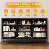 59 Inch Modern White Dresser With 8 Drawers Built In Charging Station Led Lights Two Ac Outlets Two Usb Ports Open Shelf Anti Tip Safety For Bedroom - 4 of 4