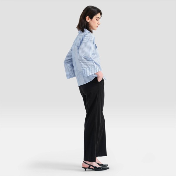 Camisa utilitaria de manga larga con cuello para mujer - A New Day™ 5